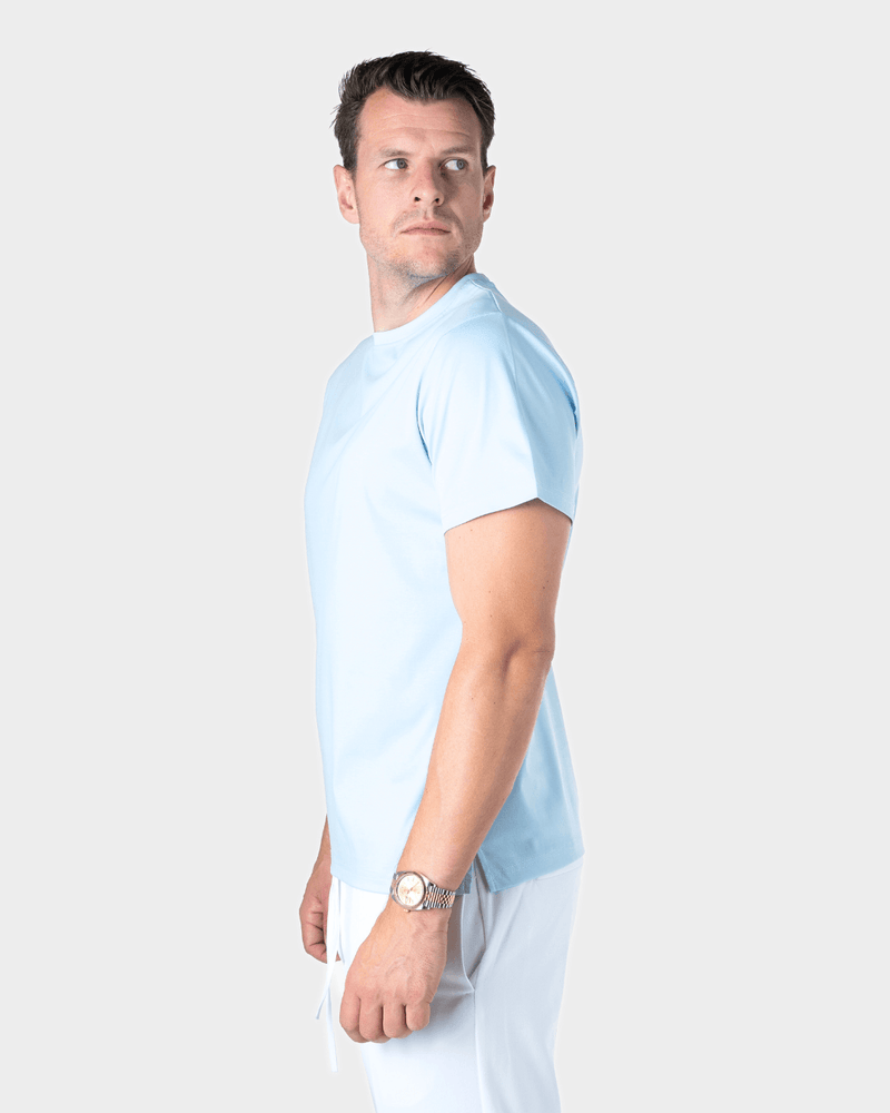 IBIZA - LICHTBLAUW LUXURY SHINY T-SHIRT