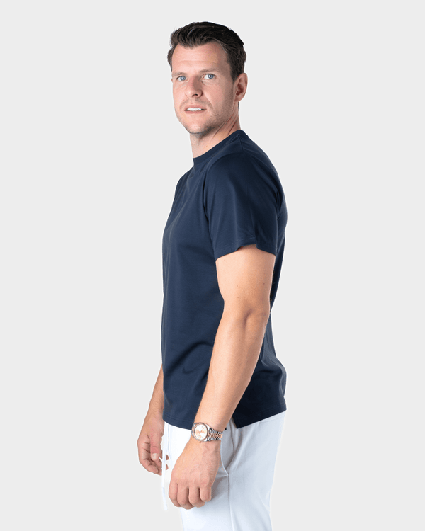 IBIZA - DONKERBLAUW LUXURY SHINY T-SHIRT