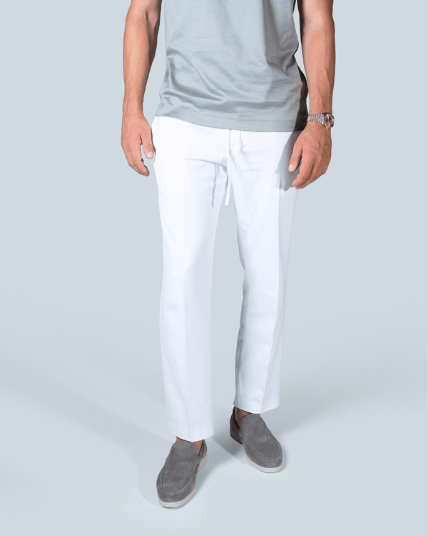 MARBELLA - WIT SMART CASUAL BROEK